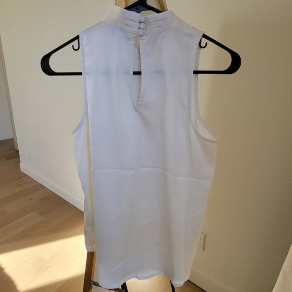 EXPRESS Twist Halter Neck Top XS Cream - Picture 3 of 6